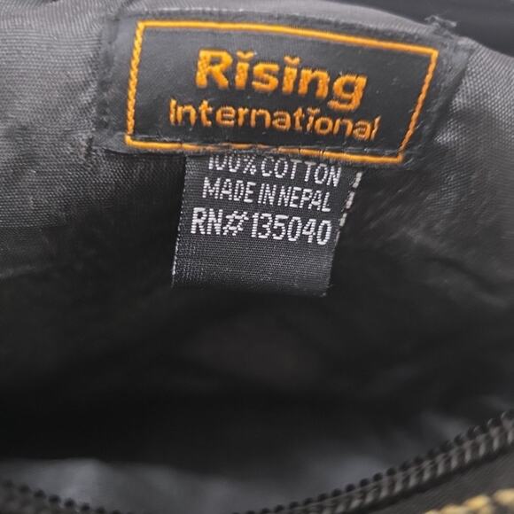 NWT Nepal Boho Chic Sling Bag Sun & Flower Hippie CrossBody Purse Rising Int'l - Picture 3 of 7